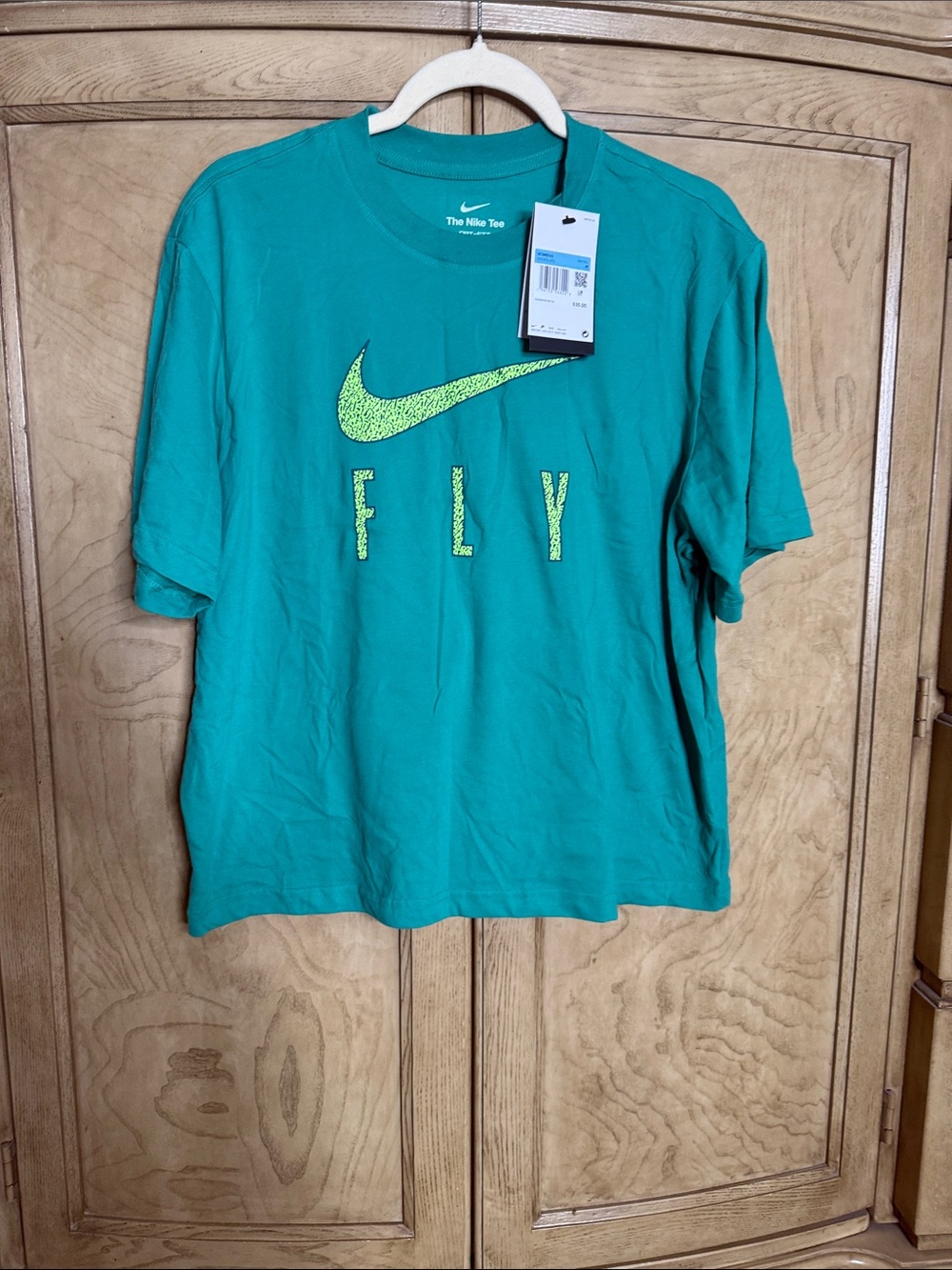 Nike Basketball Dri-FIT Swoosh boxy t-shirt in green